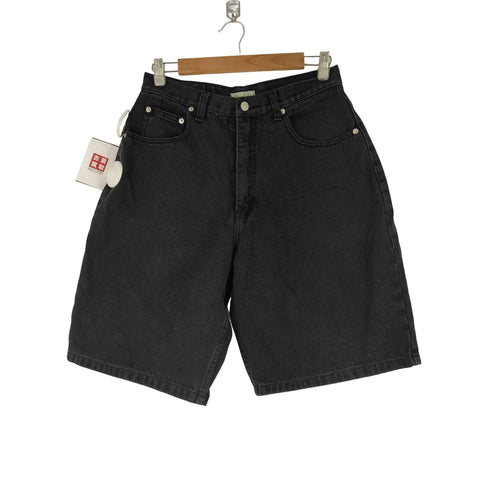 ゲスジーンズ GUESS JEANS 90S MADE IN USA ブラックデニムショーツ メンズ 32