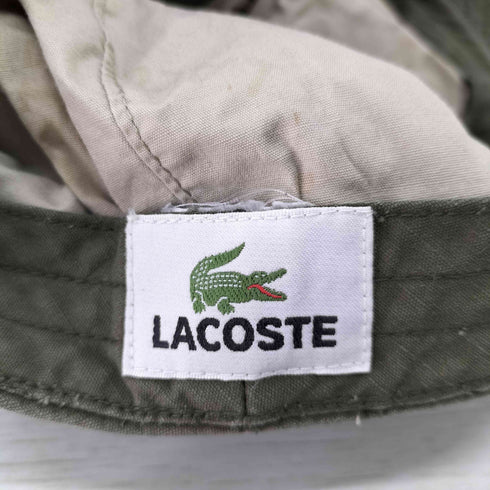 ラコステ LACOSTE リップストップ ワークキャップ レディース