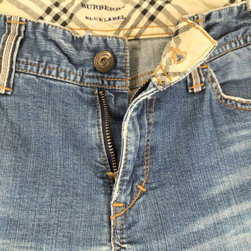 バーバリーブルーレーベル BURBERRY BLUE LABEL セミフレアデニムパンツ レディース 24