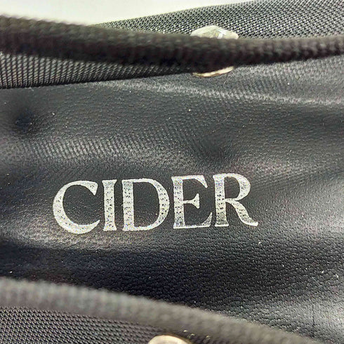 サイダー CIDER クリスタル装飾メッシュフラットメリージェーンシューズ レディース 39