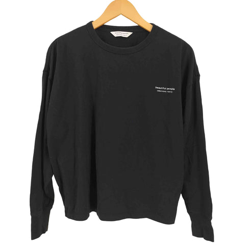 ビューティフルピープル beautiful people フロントロゴクルーネックカットソー メンズ US:36