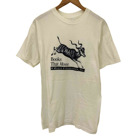 80-90S USA製 HANES BEEFY ボディ 企業 グラフィック プリント S/S クルーネック Tシャツ シングルステッチ メンズ import:M