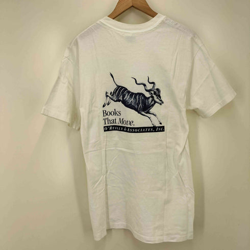 80-90S USA製 HANES BEEFY ボディ 企業 グラフィック プリント S/S クルーネック Tシャツ シングルステッチ メンズ import:M