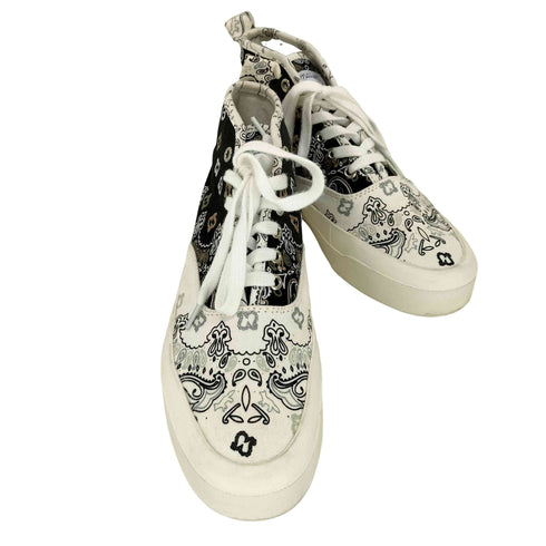 メゾンキツネ MAISON KITSUNE BANDANA PRINT HIGH TOP SNEAKERS レディース JPN:23