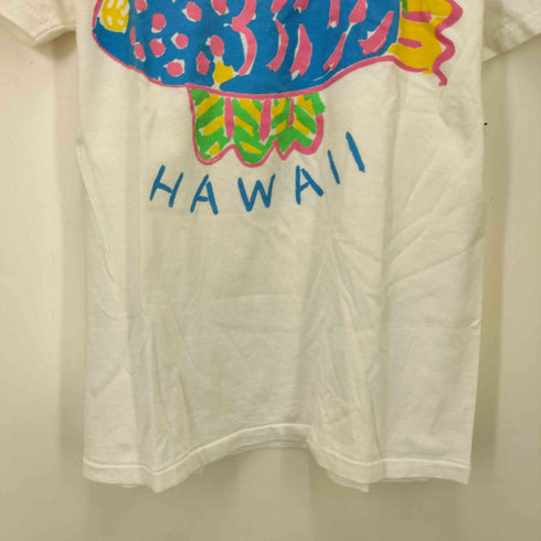 逆三角形タグ DELTA ボディ USA コットン HAWAII グラフィック プリント S/S クルーネック Tシャツ シングルステッチ メンズ import:M