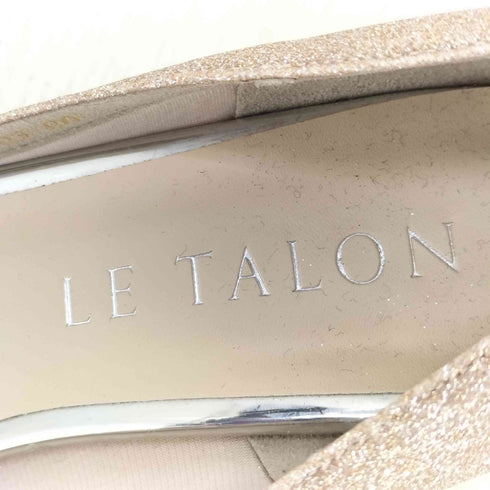 ルタロン Le Talon ラメ ポインテッドトゥパンプス レディース 23 1/2