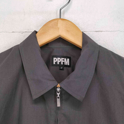 ピーピーエフエム PPFM 半袖ジップポケットシャツ メンズ FREE