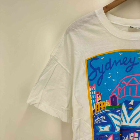 90S オーストラリア コットン S/S クルーネック Tシャツ シングルステッチ コピーライト91 メンズ import:S