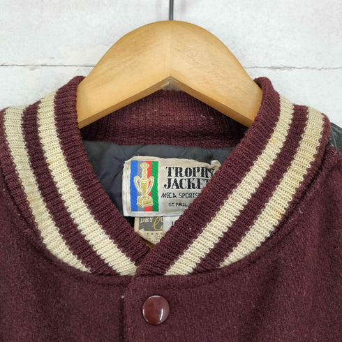 TROPHY JACKETS 80s レザー切替スタジャン メンズ JPN:L