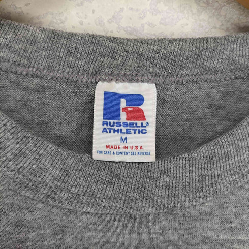 ラッセルアスレチック RUSSELL ATHLETIC 80s- USA製 袖シングル GAMEWELL MIDDLE SCHOOL クルーネックTシャツ メンズ JPN:M