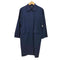 ジルサンダーネイビー JIL SANDER NAVY イタリア製 比翼 ステンカラーコート レディース FR:34