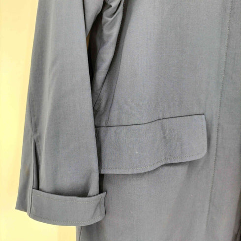 ジルサンダーネイビー JIL SANDER NAVY イタリア製 比翼 ステンカラーコート レディース FR:34