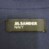 ジルサンダーネイビー JIL SANDER NAVY イタリア製 比翼 ステンカラーコート レディース FR:34