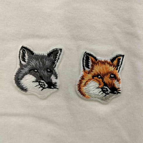 メゾンキツネ MAISON KITSUNE DOUBLE FOX HEAD PATCH CLASSIC TEE レディース JPN:XS