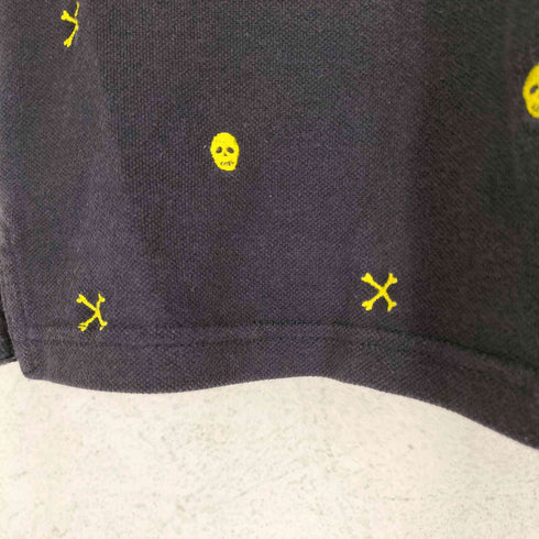 ピーピーエフエム PPFM スカル刺繍ポロシャツ メンズ JPN:L