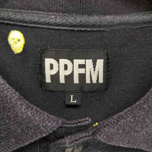 ピーピーエフエム PPFM スカル刺繍ポロシャツ メンズ JPN:L