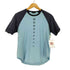 メンズメルローズ MENS MELROSE フロントプリントラグランTシャツ Y2K メンズ JPN:3