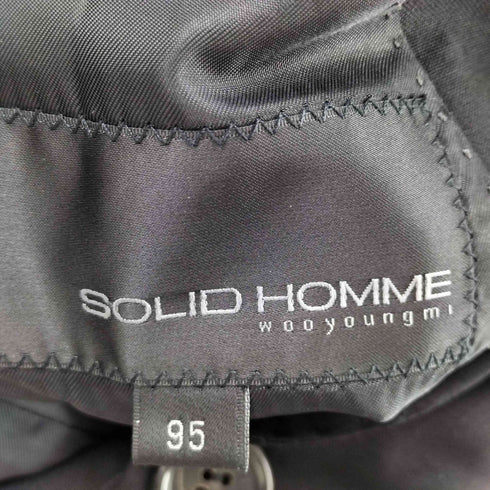 ウーヨンミ WOOYOUNGMI SOLID HOMME 1Bノッチドラペルスーツセットアップ メンズ 95