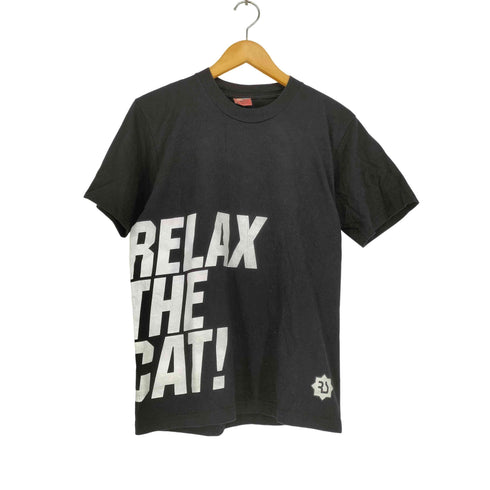 マッドヘクティク Mad Hectic 00s ROCKSTAR RELAX THE CAT キャラクターグラフィックプリント 半袖Tシャツ カットソー Y2K メンズ JPN:M