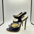 ヴェルサーチ VERSACE ストラップ ヒールパンプス レディース EUR:37