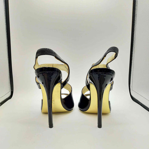 ヴェルサーチ VERSACE ストラップ ヒールパンプス レディース EUR:37
