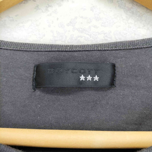 ボイコット BOYCOTT スカル プリント クルーネック半袖Tシャツ カットソー Y2K メンズ 3