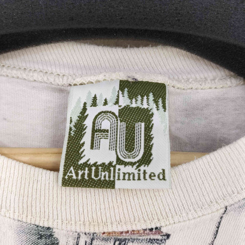 90S USA製 ART UNLIMITED 灯台 オールオーバープリントTee メンズ
