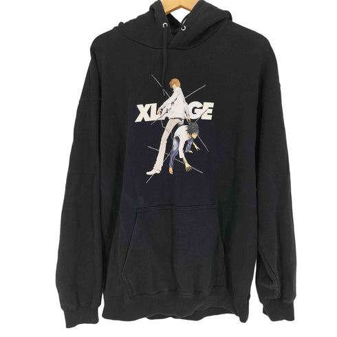 エクストララージ XLARGE 21AW LIGHT AND L HOODIE ライト アンド フーディー アニメ キャラクタープリント パーカー メンズ import:L