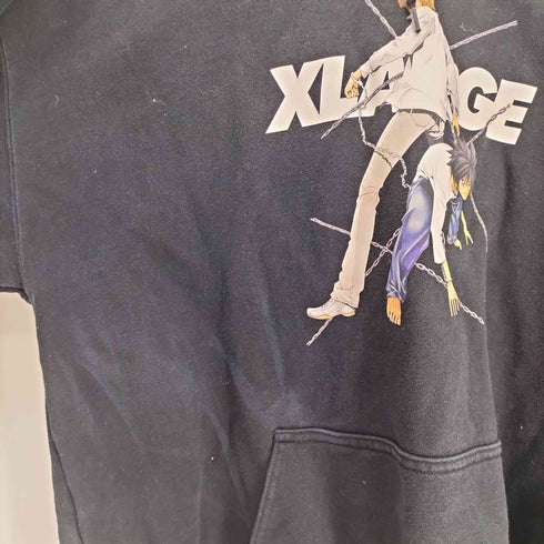 エクストララージ XLARGE 21AW LIGHT AND L HOODIE ライト アンド フーディー アニメ キャラクタープリント パーカー メンズ import:L