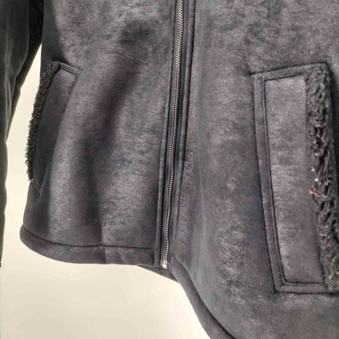 ホリスター Hollister フェイクスウェード 裏地ボア ムートンジャケット メンズ import:XS