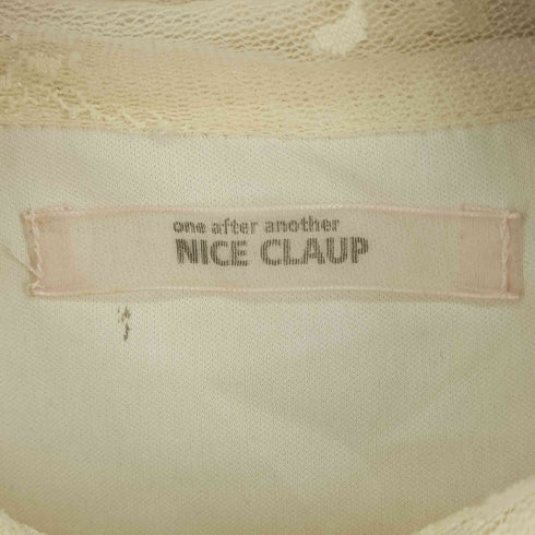 ワンアフターアナザーナイスクラップ one after another NICE CLAUP 金ボタンフリルワンピース レディース FREE