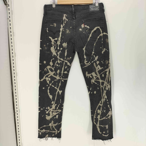 リーバイス Levis 514 ボタン裏 4051 刻印 リメイク ペイント 5ポケット ジップフライ ストレート デニム パンツ カットオフ メンズ W32 L32