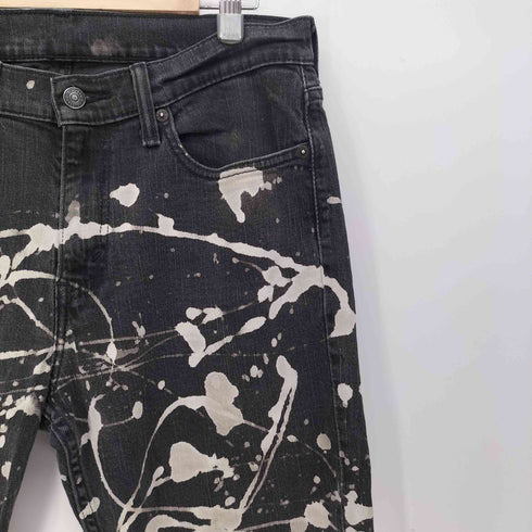 リーバイス Levis 514 ボタン裏 4051 刻印 リメイク ペイント 5ポケット ジップフライ ストレート デニム パンツ カットオフ メンズ W32 L32