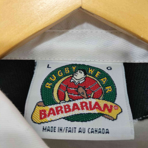 バーバリアン BARBARIAN 90S カナダ製 S/S ラガーシャツ メンズ LG