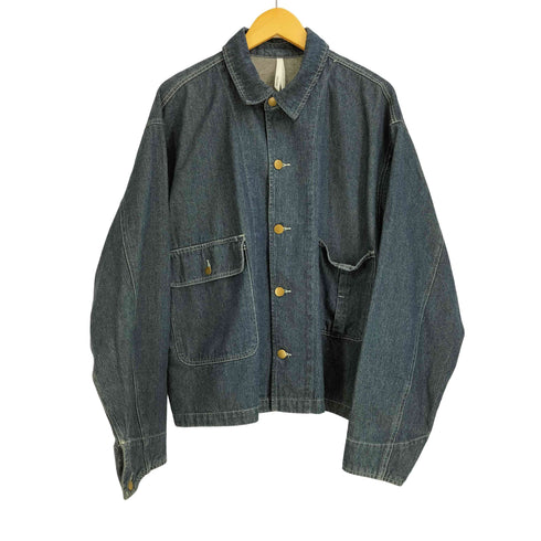 ハルハム HALHAM vintage like denim work jacket ヴィンテージライク デニム ワークジャケット ビックシルエット 濃絹 メンズ JPN:L