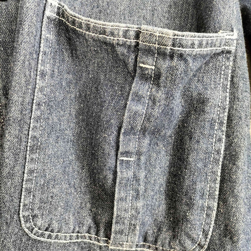 ハルハム HALHAM vintage like denim work jacket ヴィンテージライク デニム ワークジャケット ビックシルエット 濃絹 メンズ JPN:L