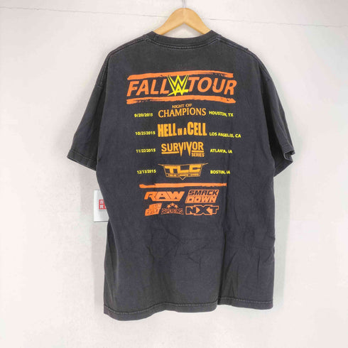 プロレスリング ロゴプリント クルーネック ツアー Tシャツ カットソー メンズ XL