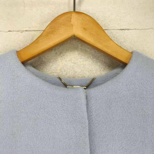 セルフォード CELFORD 24AW cashmere カシミヤ混 ノーカラー ステンカラーコート レディース 36