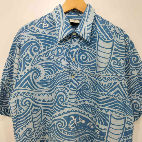 ゴーベアフット GO BareFoot USA製 S/S アロハシャツ メンズ import:L