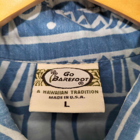 ゴーベアフット GO BareFoot USA製 S/S アロハシャツ メンズ import:L