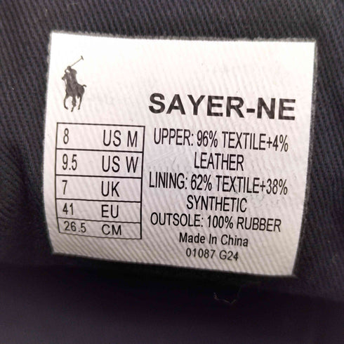 ポロラルフローレン POLO RALPH LAUREN SAYER セイヤー ローカットスニーカー メンズ JPN:26.5
