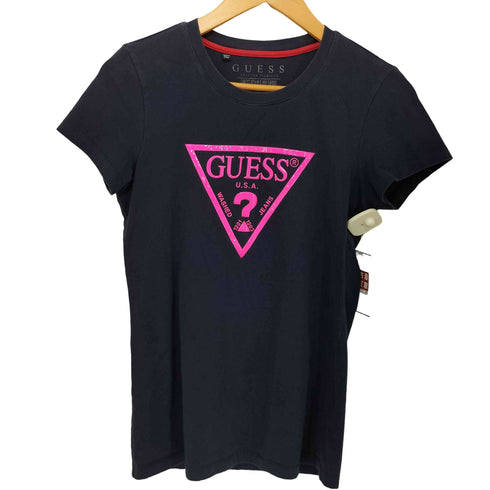 ゲス GUESS ロゴプリント ショートスリーブクルーネックTシャツ レディース import:S