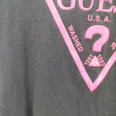 ゲス GUESS ロゴプリント ショートスリーブクルーネックTシャツ レディース import:S