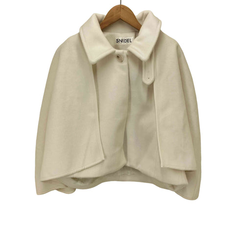 スナイデル snidel HAPPY BOX レーヨン混 ポリ クロップド ポンチョ レディース ONE SIZE