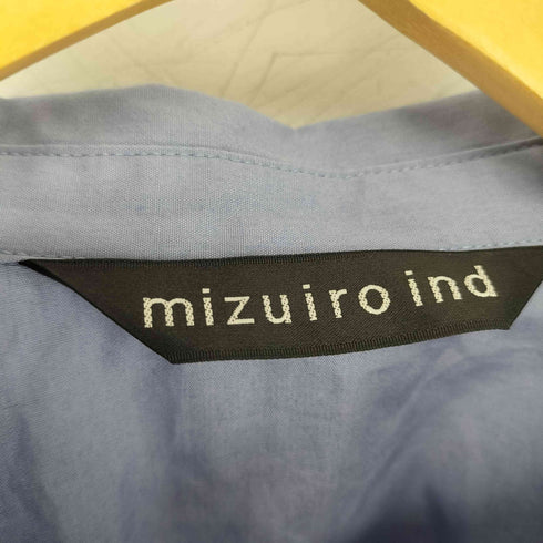 ミズイロインド mizuiro ind オーバーサイズシャツ レディース