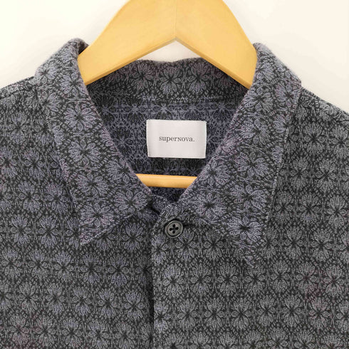スーパーノヴァ supernova. レーヨン混 総柄シャツ メンズ JPN:M