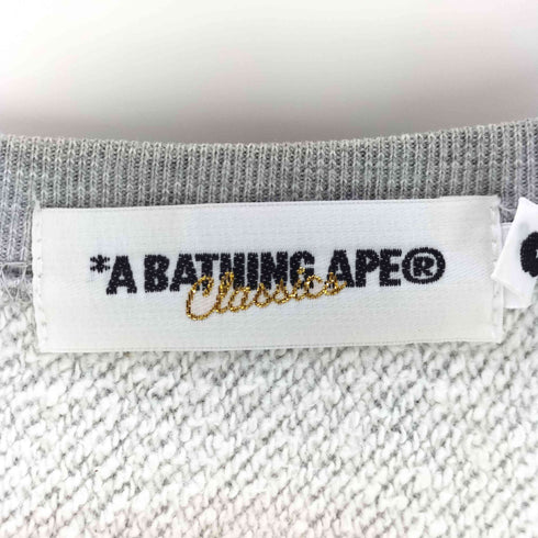 アベイシングエイプ A BATHING APE classics GENERALS プリント クルーネックスウェット メンズ JPN:M