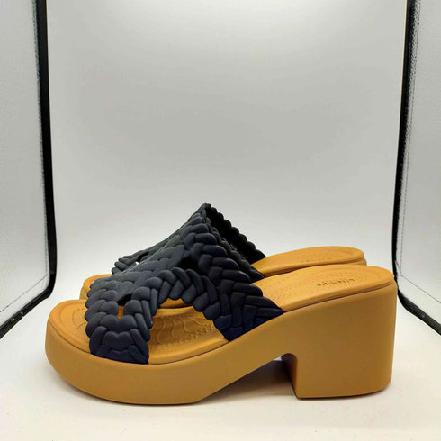 クロックス crocs BROOKLYN WOVEN HEEL ブルックリン ウーブン スライド ヒール レディース W9