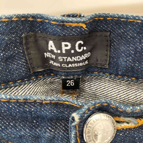 アーペーセー A.P.C. マカオ製 NEW STANDARD ボタンフライデニムパンツ レディース 26