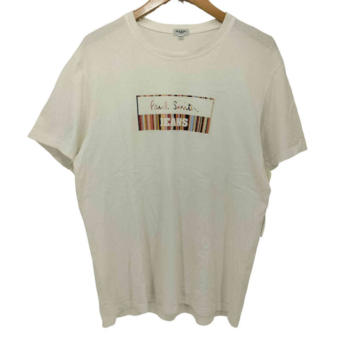 ポールスミス Paul Smith t-shirt JEANSロゴプリント S/S クルーネック Tシャツ メンズ import:L